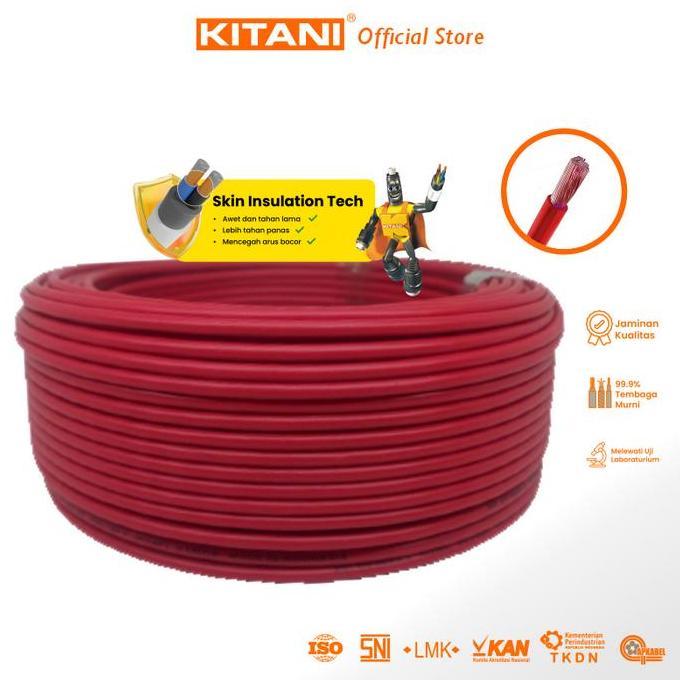KITANI - NYAF 6 mm - 50 Meter Kabel Listrik Tembaga Serabut