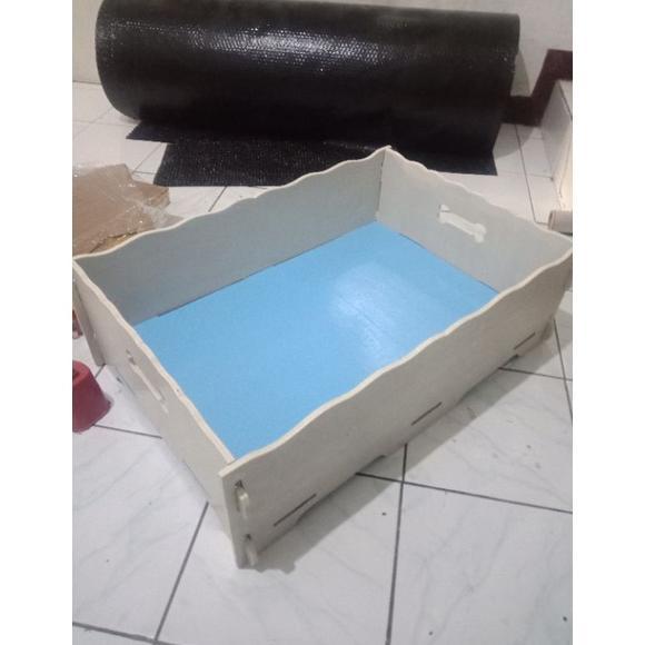 READYY Box kotak kayu tempat tidur hewan kucing anjing