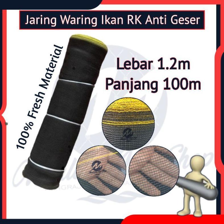 -VY- Jaring Waring Ikan RK Anti Geser Import China/Jaring Waring Ikan 1 Roll/Jaring Waring Hitam