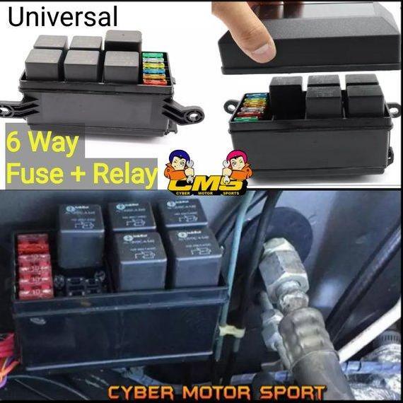 ORI BOX RELAY SEKRING MOBIL UNIVERSAL. FUSE BOX PLUS RELAY. SOKET RELA ORIGINAL DAN TERPERCAYA