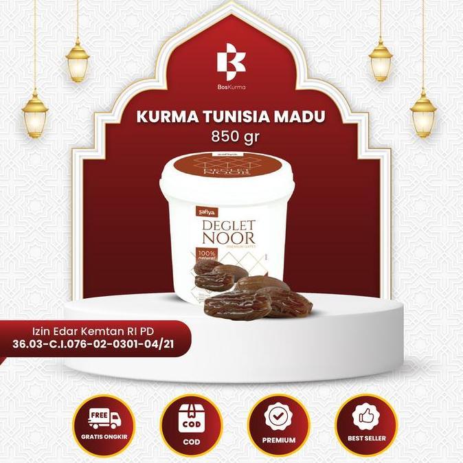 Belisekarang- Kurma Tunisia Madu Ember 850 Gram Cemilan Makanan Kering Kurma Dates Kurma Madu Legit