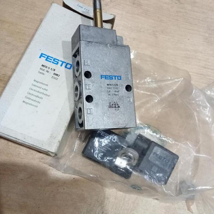 FESTO MFH-5-1/8 SOLENOID VALVE FESTO 220VAC P/N 9982