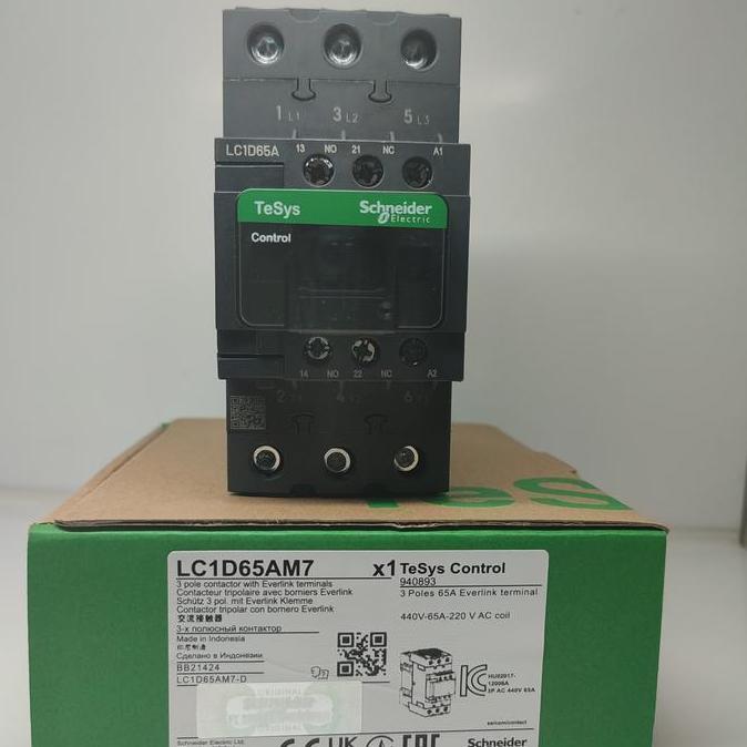 kontaktor Schneider LC1D65a m7 contactor LC1D65am7 LC1D65 am7