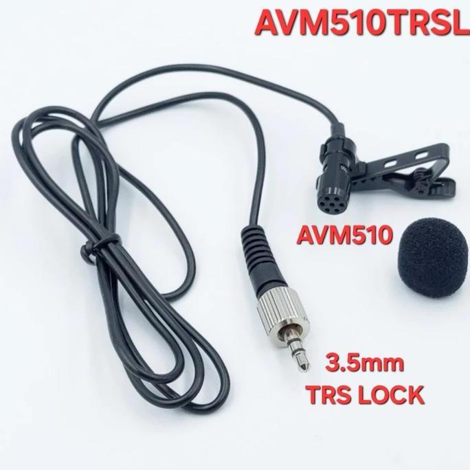 AVPRO AVM510TRSL TRS Omni-directional Lavalier Microphone 1m LOCK