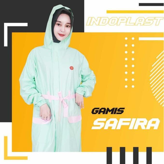 Promo Felwinshop Jas Hujan Gamis Safira Indoplast / Jas Hujan Hijab Rok Safira / Jas Hujan Model Ter
