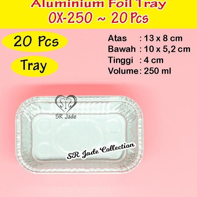 Iyakok- Aluminium Foil Tray Ox250 Aluminium Foil Cup Ox 250 Ox-250 Tutup Mika
