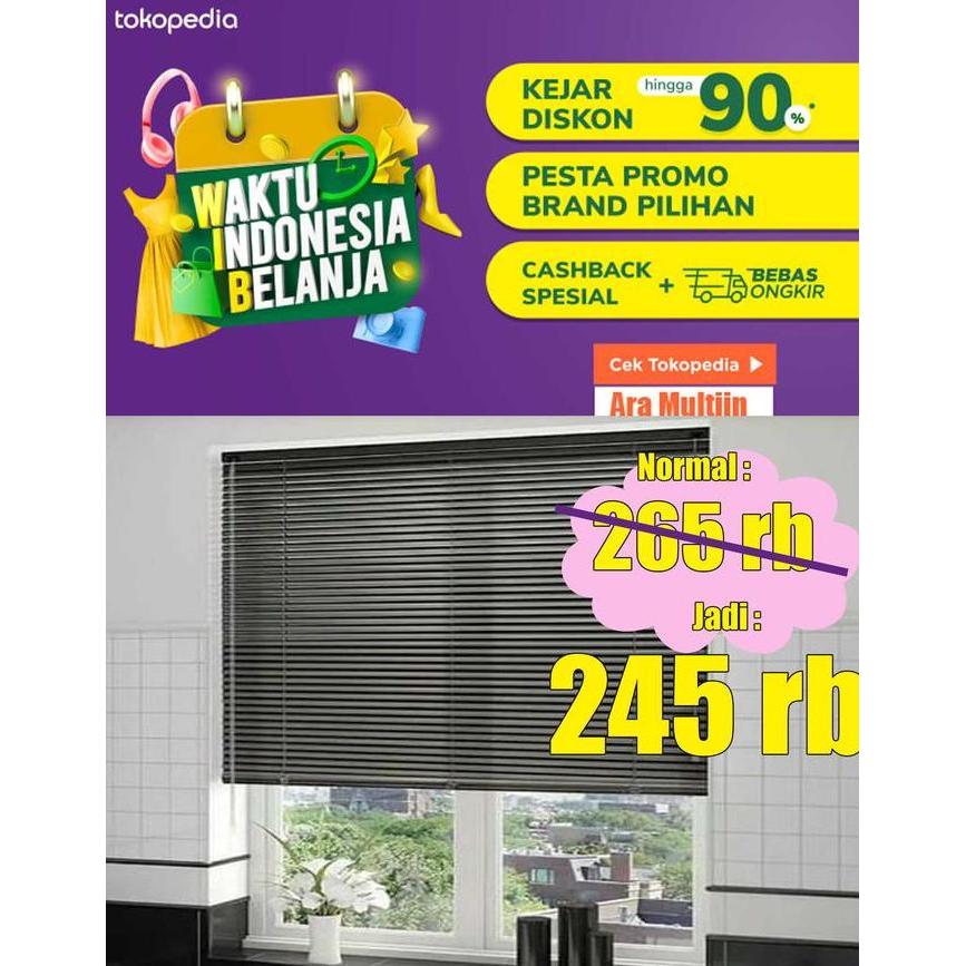 * TIRAI GULUNG PVC VENETIAN BLIND 120 X 220 ''