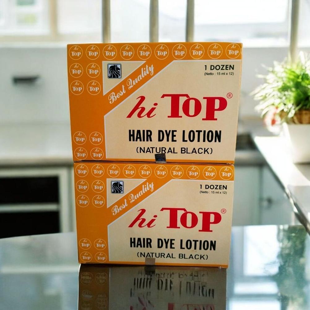 Termurah Hi Top Semir Rambut 1 Lusin (Natural Black) 15 Ml & 35 Ml Termurah
