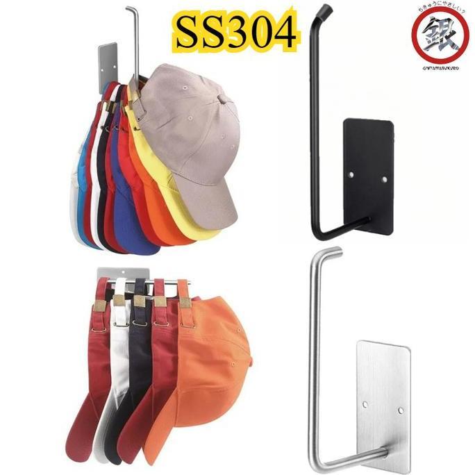 '' RAK TOPI DINDING TEMPEL STAINLESS/TEMPEL DISPLAY RAK TOPI/GANTUNGAN TOPI DINDING TEMPEL STAINLESS