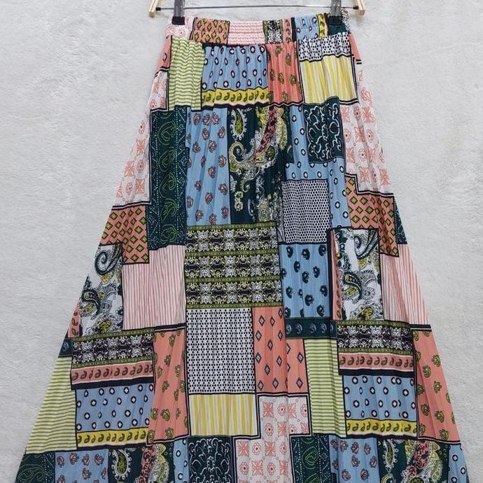 DS97 - Plisket/Rok plisket Corak rok/Panjang/Mayung/Payung Panjang Dewasa Bawahan Maxi