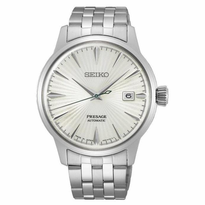 Ready Jam Tangan Pria Seiko Presage Cocktail SRPG23J1 Automatic White Dial Made in Japan SRPG23
