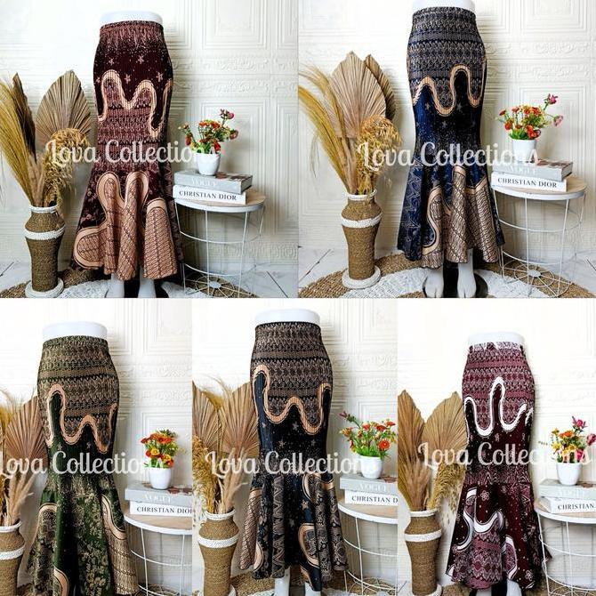 DF374 - ROK DUYUNG / ROK PLISKET DUYUNG/ ROK BATIK DUYUNG Kebaya  Bawahan  Panjang Semi Pesta Silk W