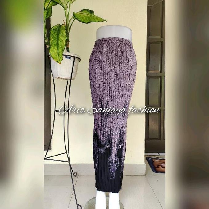 DV326 - REAL PICT ROK BATIK Plisket fit s-Jumbo all size/Rok wisuda/Rok pesta/bawhan kebaya /bawahan