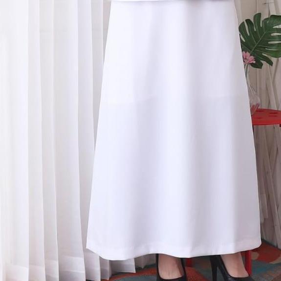 DF336 >> Rok kantor wanita / Rok panjang putih / Rok bahan putih / Rok magang putih / Rok wanita put