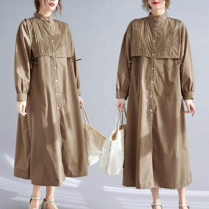 Sale Diana Premium Oversized Midi Dress Polos Berkancing Fashion Korea Terbaru