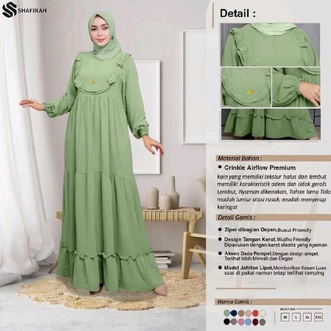 Grosir Dress Rempel Susun - Gamis Jumbo Rempel - Gamis Rempel Premium