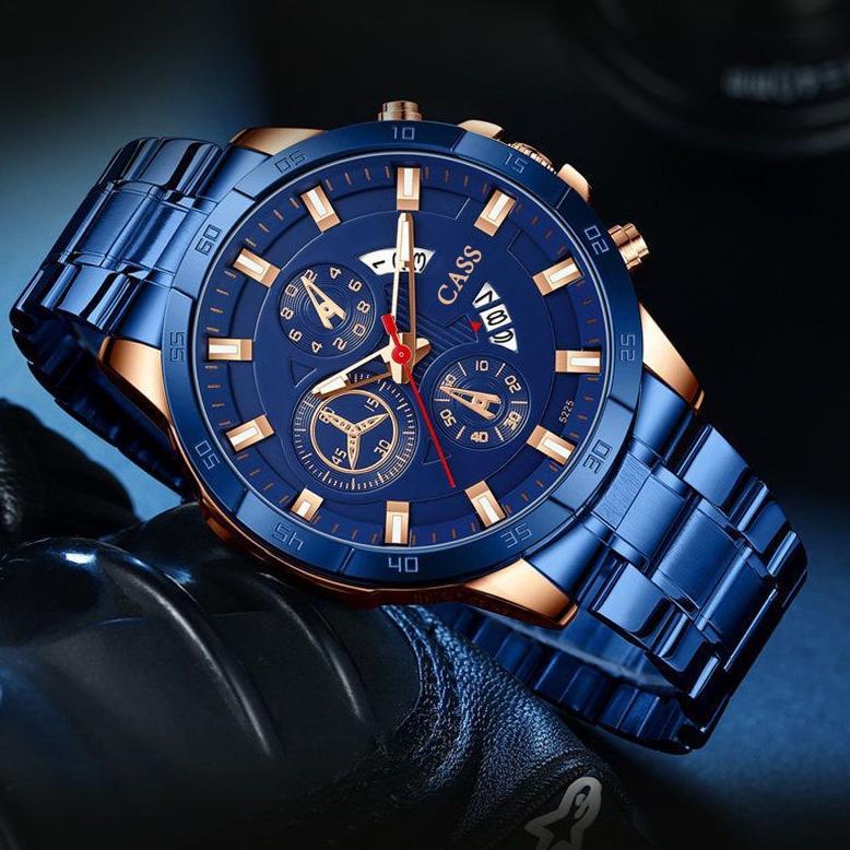 FREE ONGKIR COD CASS JAM TANGAN PRIA ANTI AIR ORII JAM TANGAN PRIA FNGEEN IMPORT RANTAI STAINLESS BI