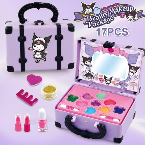 YOLI TOYS Girls Makeup Toys Kosmetik Kotak Makeup Princess Girl Toy Play Set Lipstik Eye Shadow main