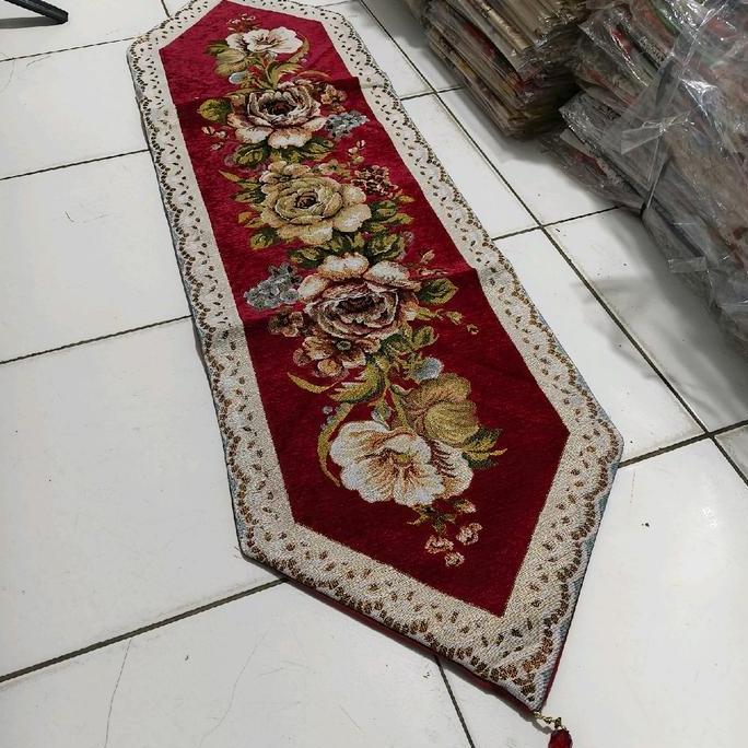 TAPLAK MEJA TAMU TURKI MEWAH TEBAL PREMIUM