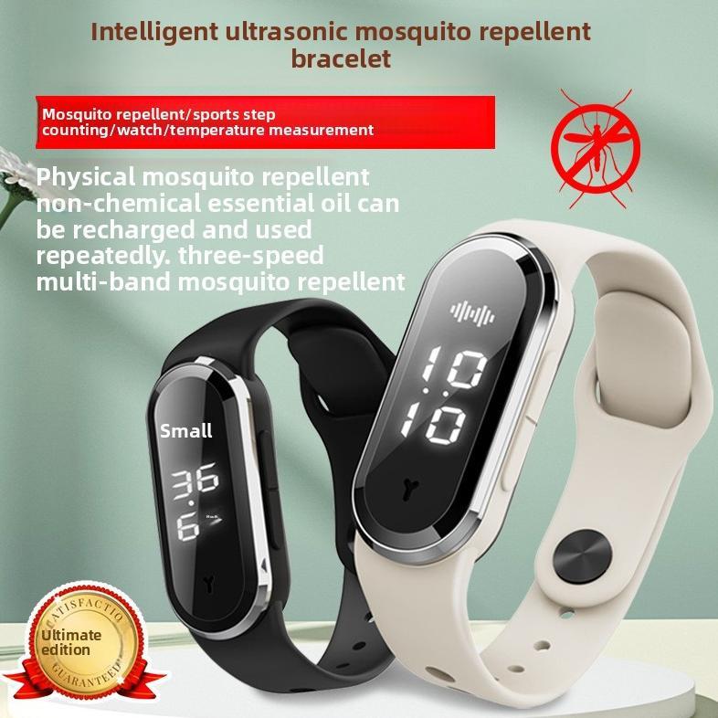 Gelang Ultrasonik Pengusir Nyamuk untuk Anak dan Dewasa, Gelang Anti Nyamuk Outdoor, Gantungan Pengu