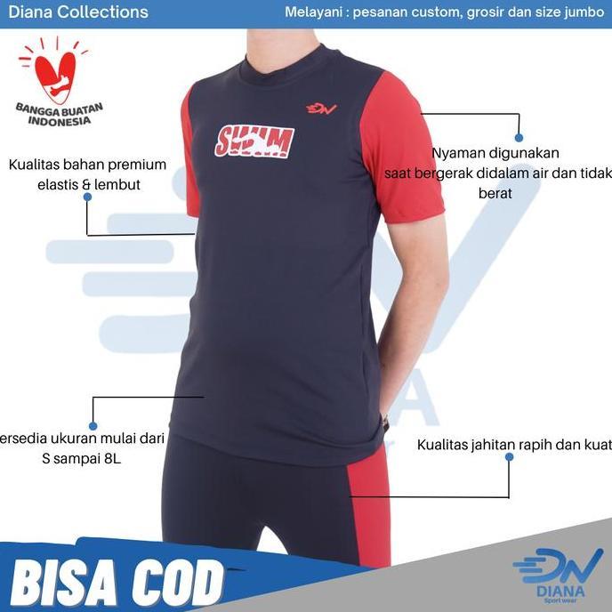 Setelan baju renang pria | Baju renang muslim pria | Atasan renang
