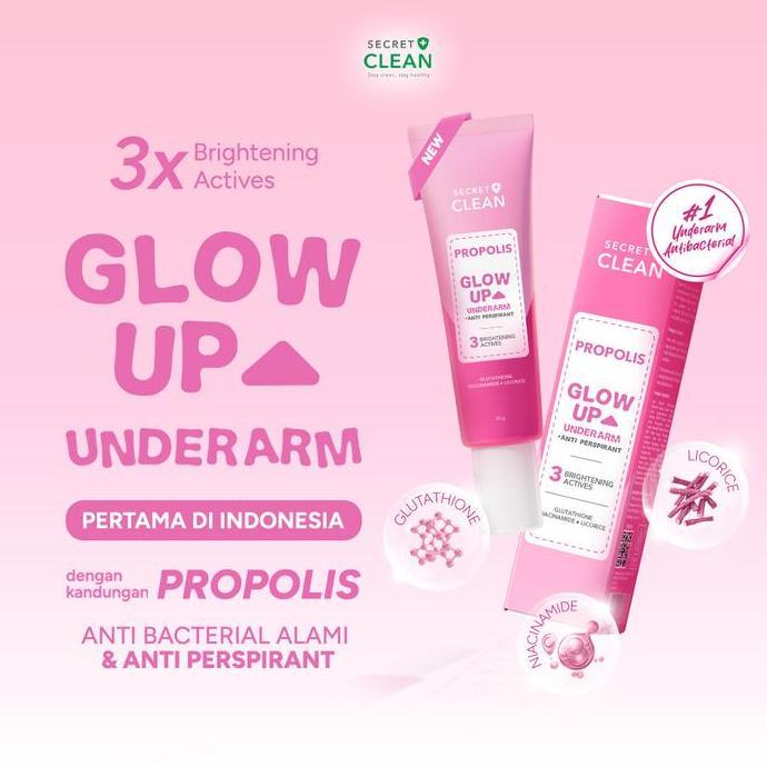Skinwill- [Fyc] Secret Clean Propolis Glow Up Underarm With Anti Perspirant Deodorant + Niacinamide 