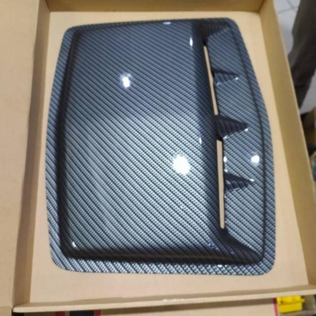 Side Air Flow Kap Mesin Mini Universal Carbon Rush Terios Brio Pajero Fortuner Xpander Livina Wigo