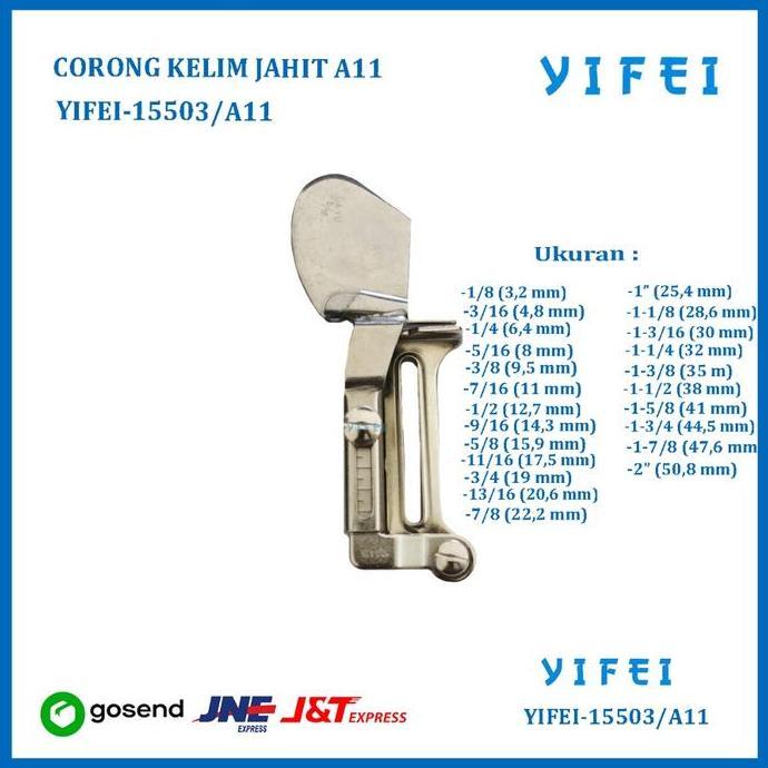CORONG KELIM - HEMMING CORONG A11/CORONG KELIM JAHIT A11 YIFEI-15503/A11