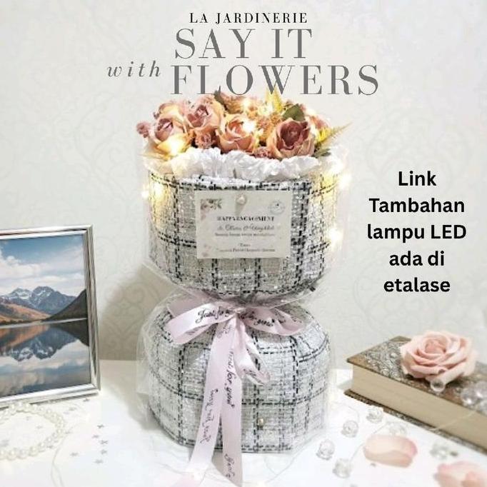 Buket Bunga Korea Wisuda Lamaran Anniversary Bucket Kado Bunga Murah GS