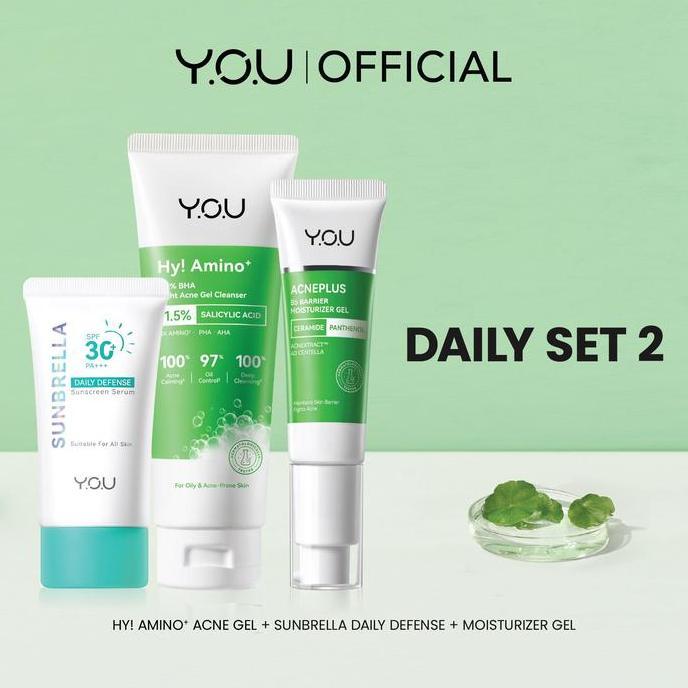 Skinwill- [Free Gift] You 3In1 Paket Skincare Set 3Pcs Radiance Glow Serum Facial Foam Cream Radianc