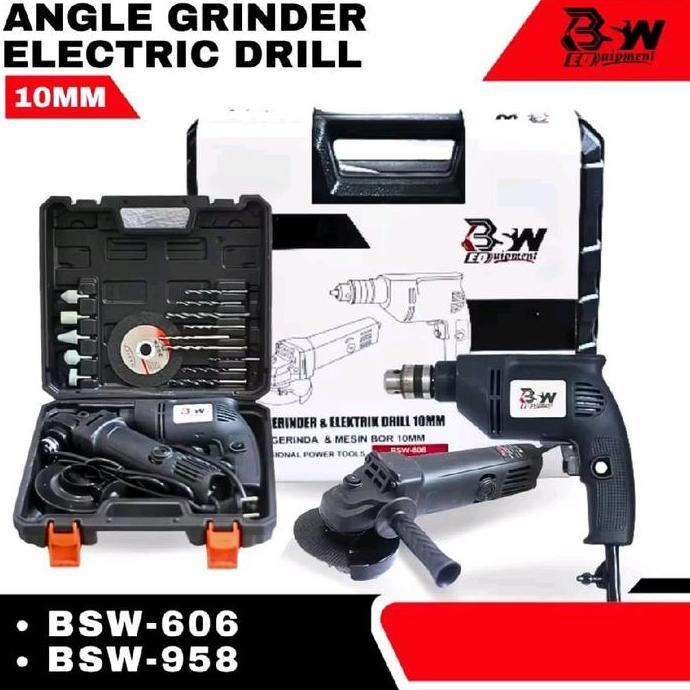 PROMOO PAKET HEMAT BOR GERINDA MURAH PAKET GERINDA TANGAN LISTRIK PAKET BOR 10MM GERINDA  TERMURAH  