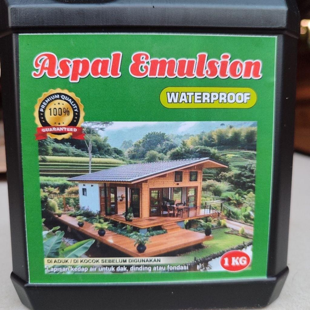 Aspal Emulsion Waterproof 1L - Aspal Cair Anti Bocor Untuk Dak, Dinding & Fondasi