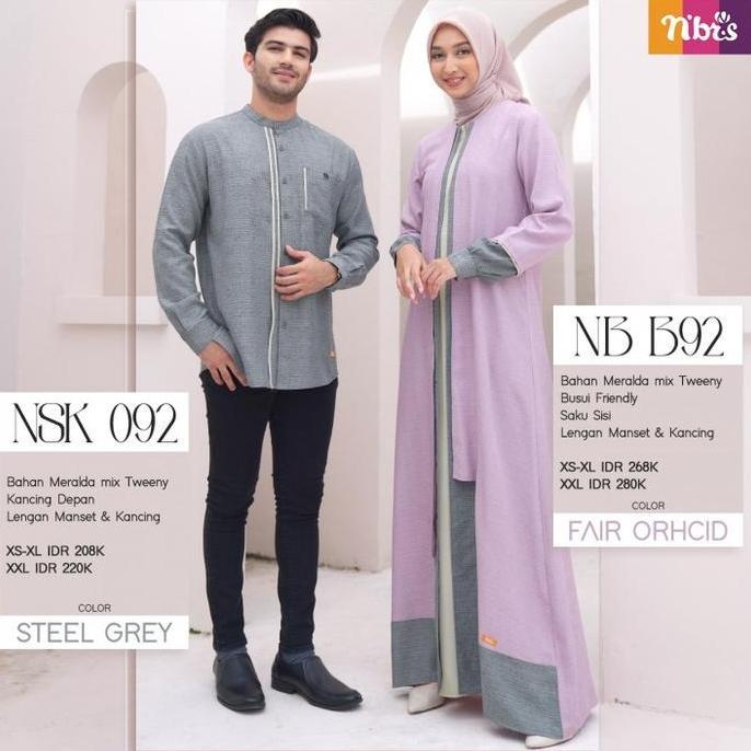 COD GAMIS KOKO COUPLE NIBRAS NB B92 NSK 092 TERLARIS Material Meralda Mix Tweeny