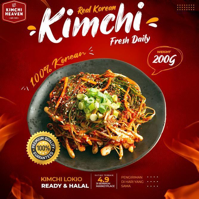 Kimchi Lokio Daun Bawang Kecil 200G