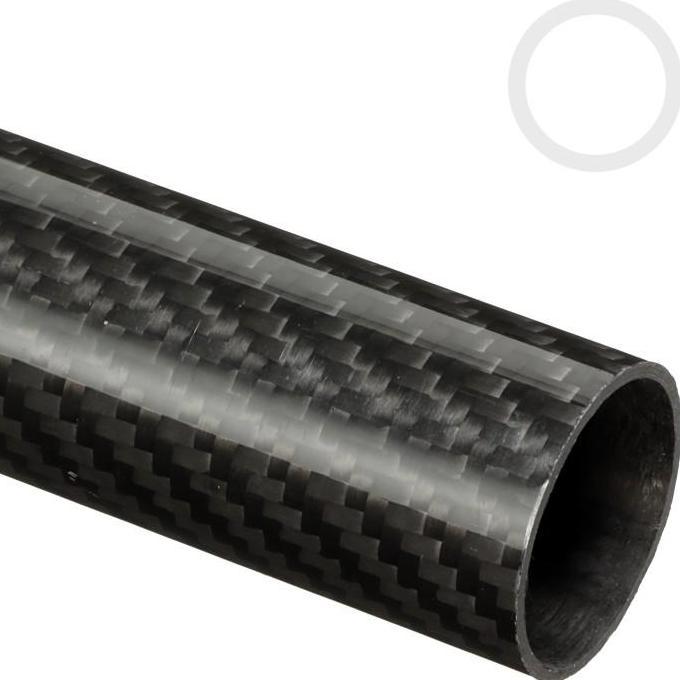 1meter Pipa carbon tube karbon tube OD 30mm ID 28mm tebal 1mm 3K GLosy