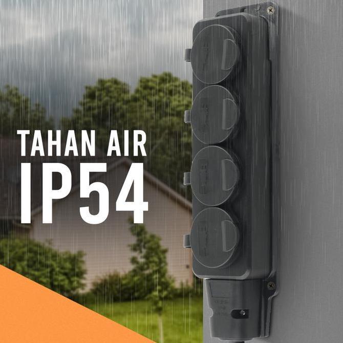 locafekaseller - stop kontak ori sni kualitas bagus colokan hitam penutup karet sambungan tanpa kabe