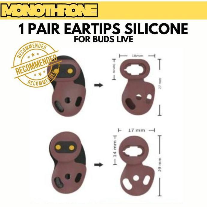 Promo Eartips Pengganti Untuk Samsung Galaxy Buds Live Silicone Eartip Eartips Earbud Buds Silicon D