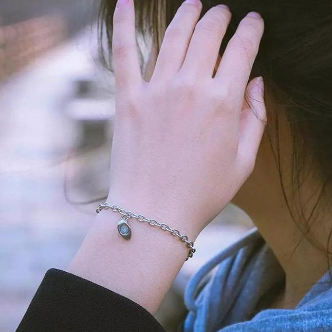 Gelang Couple Pria Wanita Magnet Rantai Love Happy Brecelet Fashion