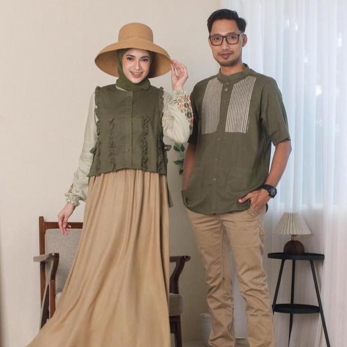 Sarimbit Dannis DKiona Terbaru/Sarimbit Dannis terbaru Katun Gamis Muslim Keluarga