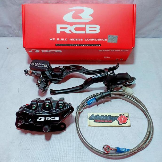 Promo Paket Rem RCB Master Rem Kanan RCB S1 Radial 14MM Handle Kiri RCB E-2 Kaliper Depan RCB S-Seri