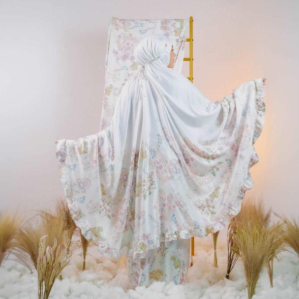 [TERBAIK] VESELKA Antara Series Mukena Dewasa Jumbo Prayer Set Sajadah Traveling Silky Mahar Seserah