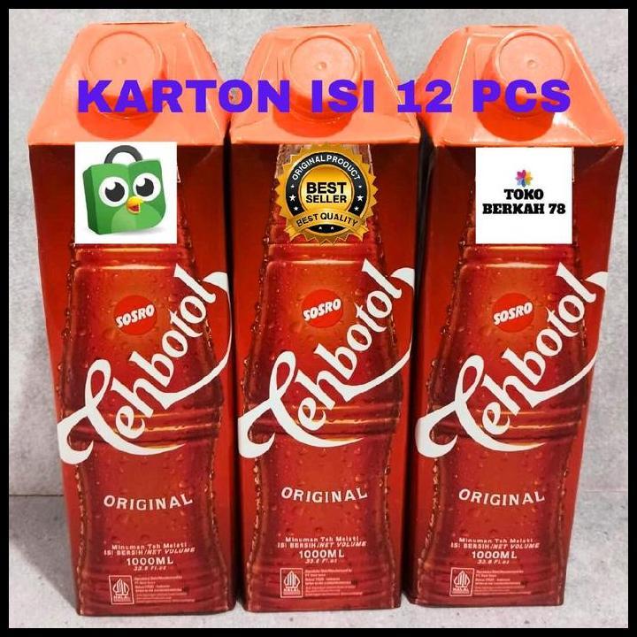 Harga Promo Teh Botol Sosro 1 Liter / Teh Botol Sosro 1000 Ml ( Karton )