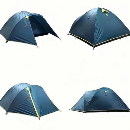 Tenda Dome Camping Tenda Compass Fiber 5-6 Orang Double Layer Tenda Compas Fibre Waterproof Tenda Lw