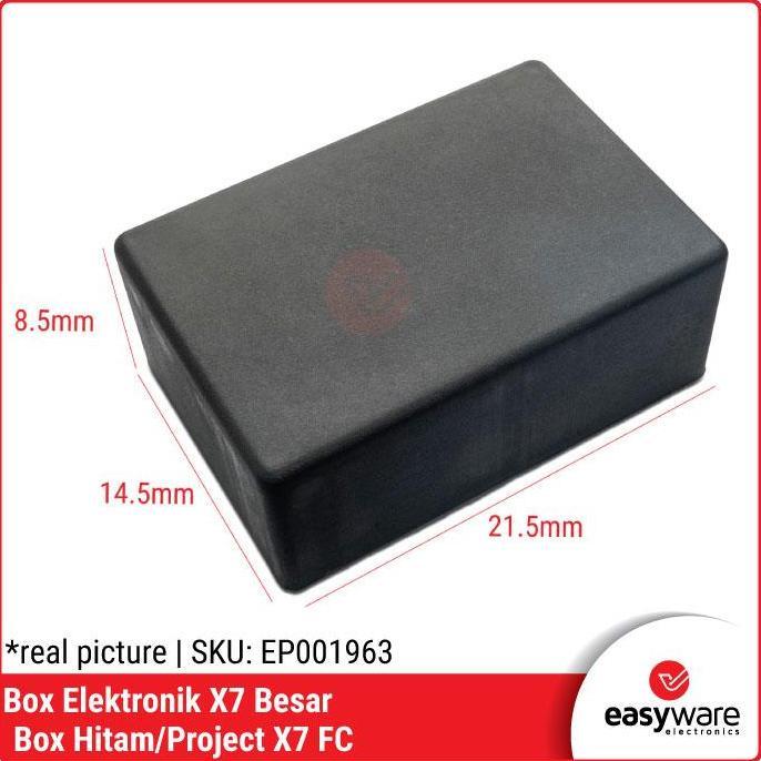 Box Elektronik X7 FC 21.5x14.5x8.5cm Box Hitam X7 Besar Box Project X7
