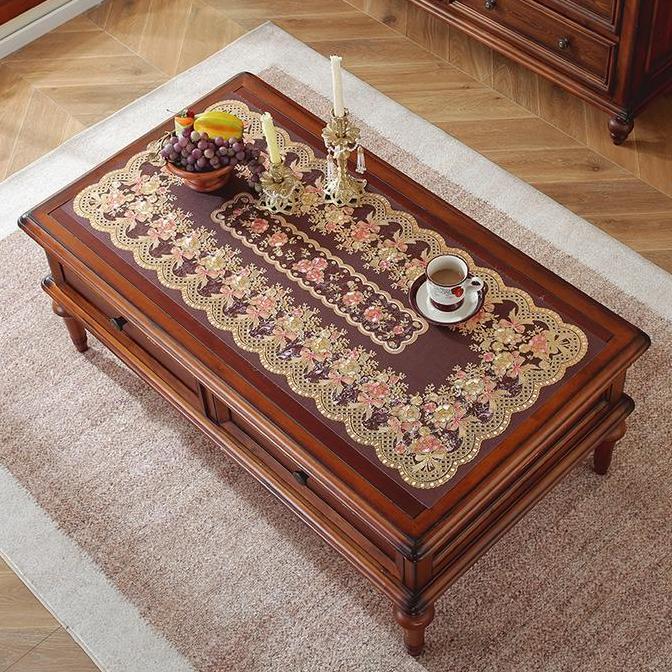 Yoksx- Cod Loyal Bosque Taplak Meja Tamu / Alas Makan Dengan Kualitas Tinggi Berenda Anti Air 45X90C