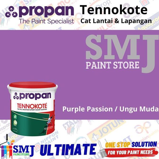 Cat Lapangan Basket Tennis PROPAN TENNOKOTE warna Purple Passion / Ungu Muda 5kg