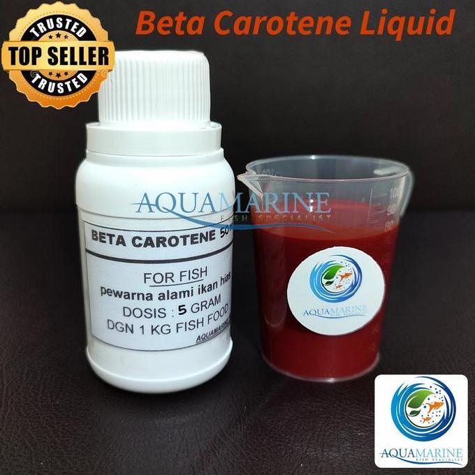BETA CAROTENE 50 ml Vitamin Ikan Hias Pigmen Merah Pewarna Ikan Merah dan Kuning Beta Carotene Ikan 