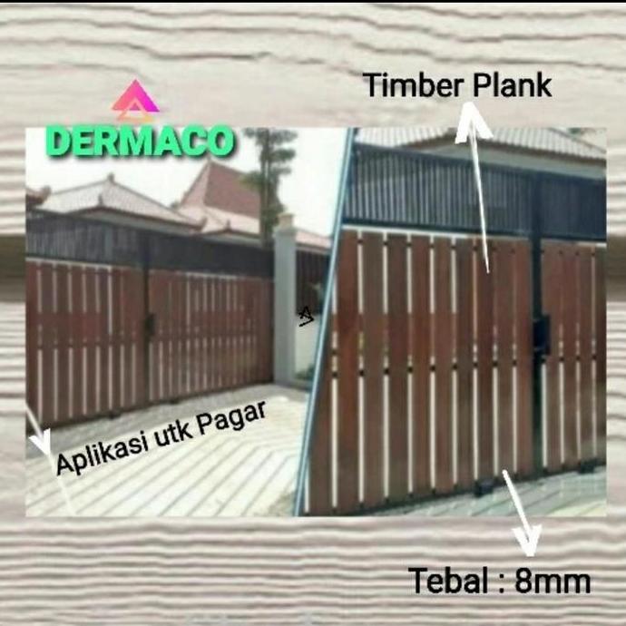 LISPLANK GRC 10 CM / GRC TIMBERPLANK URAT KAYU / PAPAN LISPLANK GRC murah