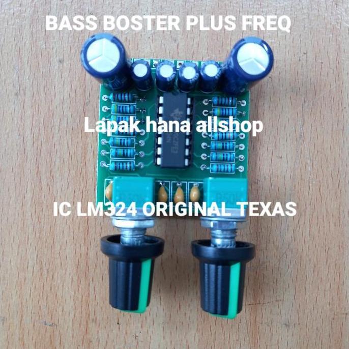 Kit giga bass plus frekuensi ic lm324 kit bass boster lm324 modul giga bass modul bass boster
