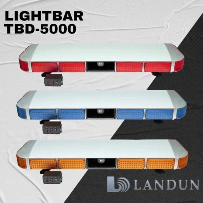 ZOVALA LAMPU STROBO PATWAL LIGHT BAR LANDUN TBD-5000 KOMPLIT SIRINE CJB100DA